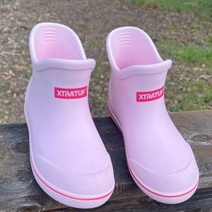 XTRATUF Kids Pink Rain & Snow Boots